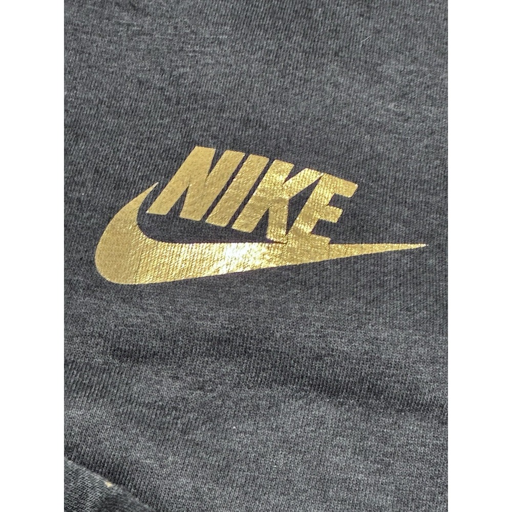 Nike Black Rose Gold Metallic Splatter Joggers Womens Medium Activewear Pants - Picture 2 of 14
